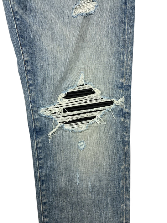 AMIRI MX1 Black Patch Distressed Jean