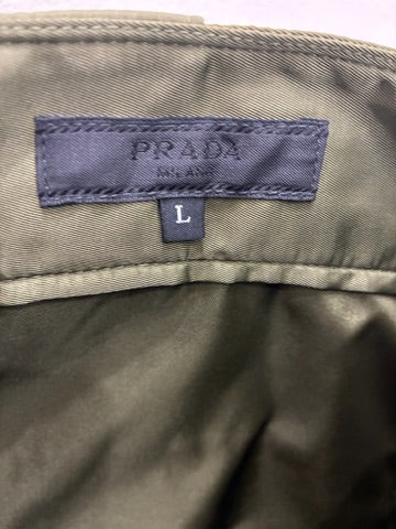 Prada Re-Nylon Cargo Pants Green