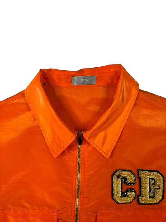 Dior X Kenny Scharf Orange Embroidered Windbreaker