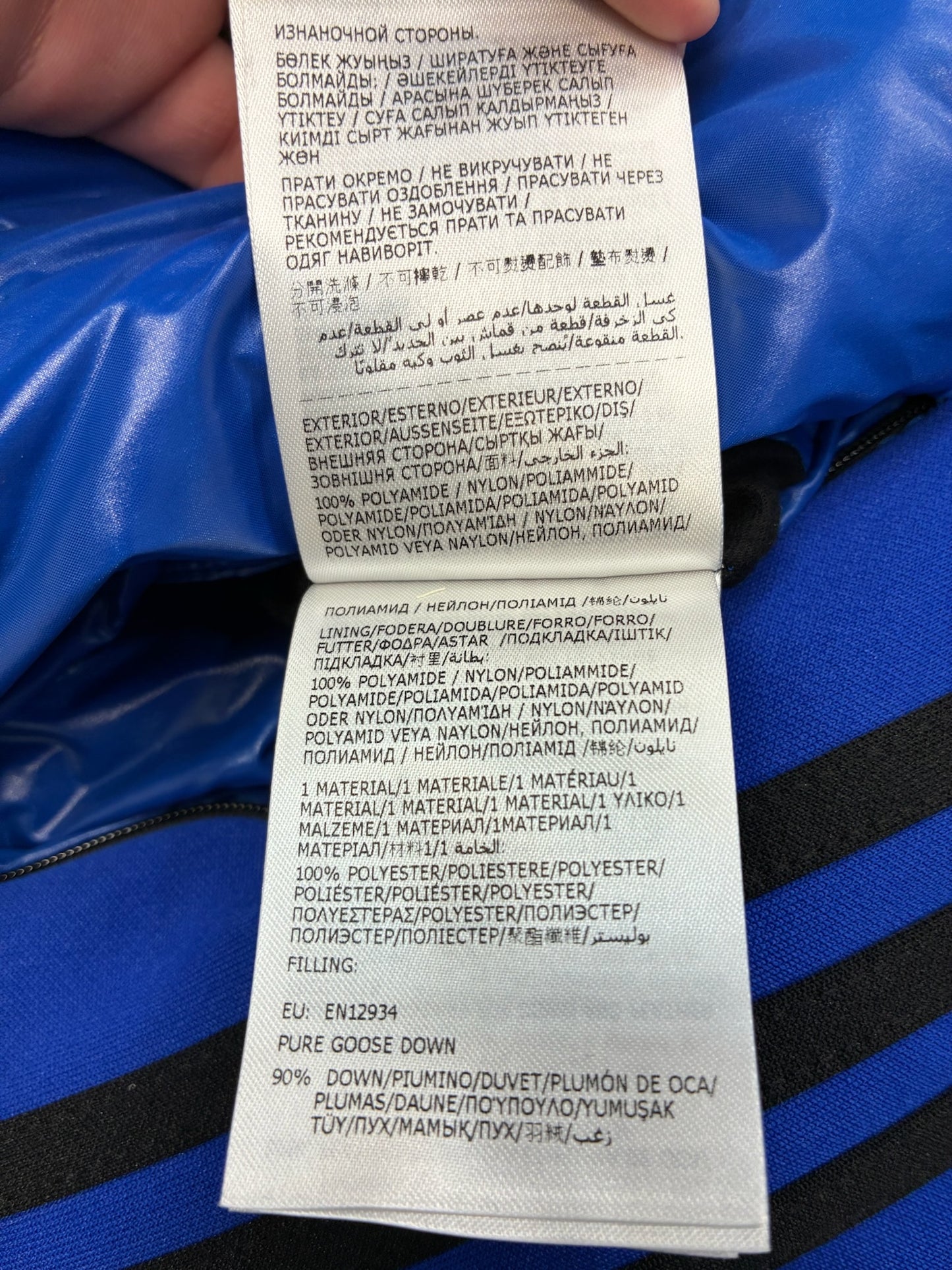 Moncler Genius x Addidas Chambery Hooded Down Jacket 'Blue'