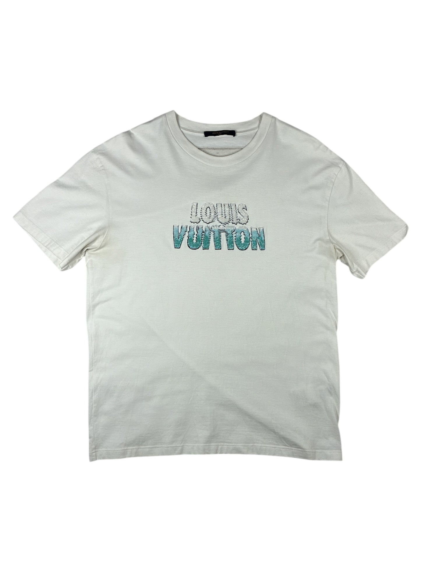 Louis Vuitton Embroidered Beads cotton T-Shirt