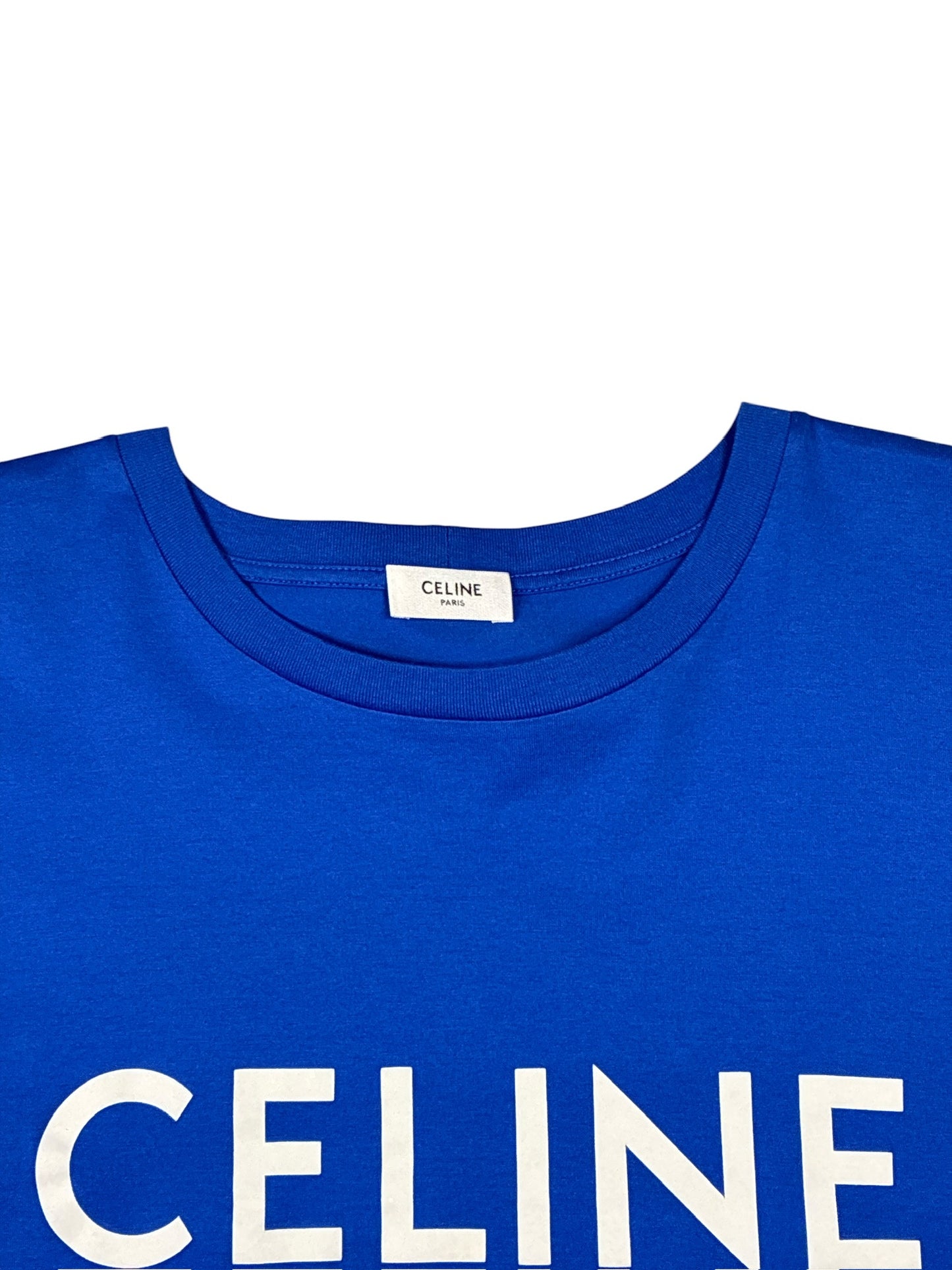 Celine Blue Logo T-Shirt