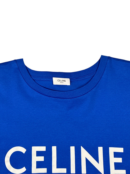 Celine Blue Logo T-Shirt