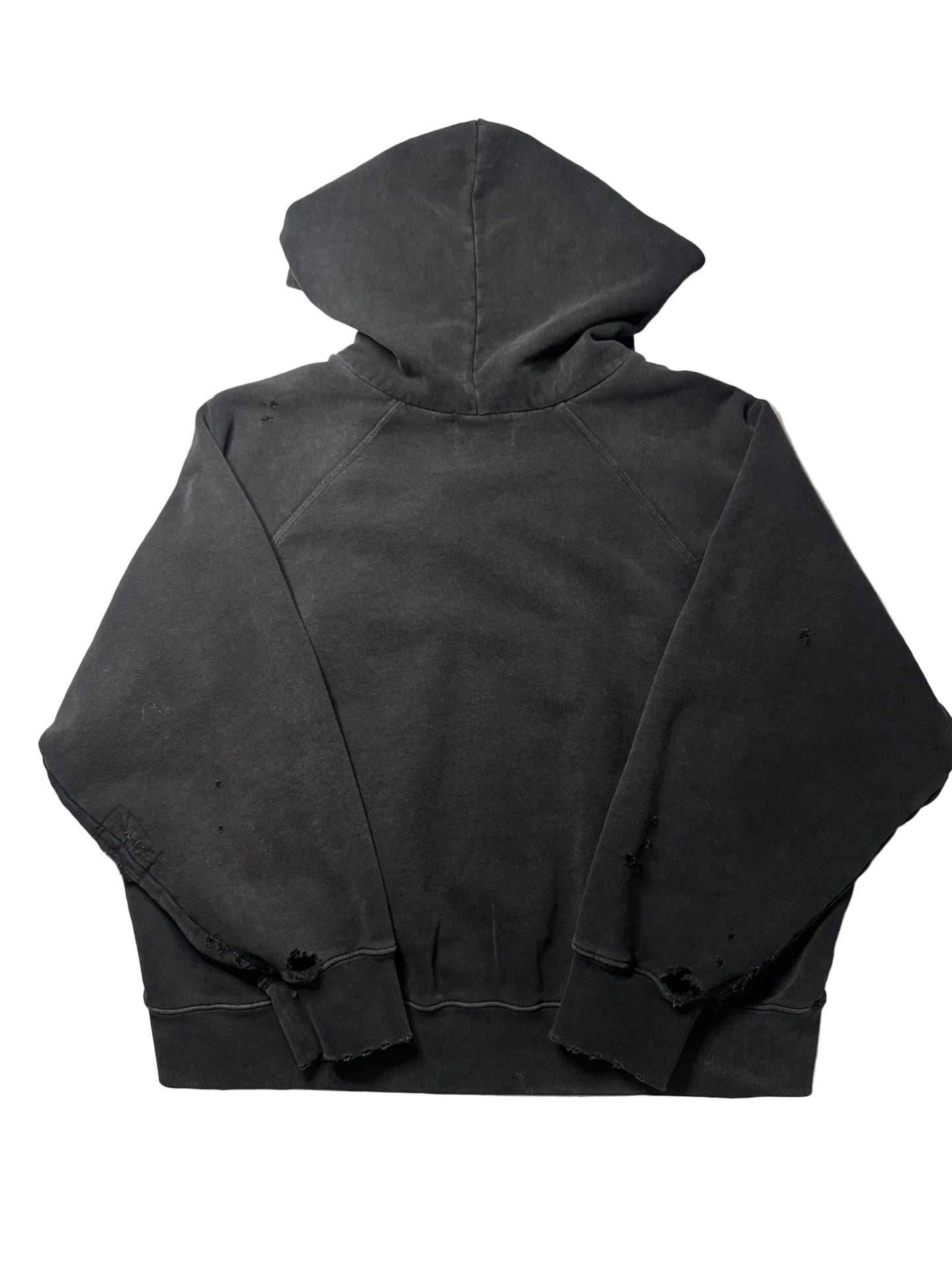 Enfants Riches Déprimés Logo Distressed Cropped Hoodie