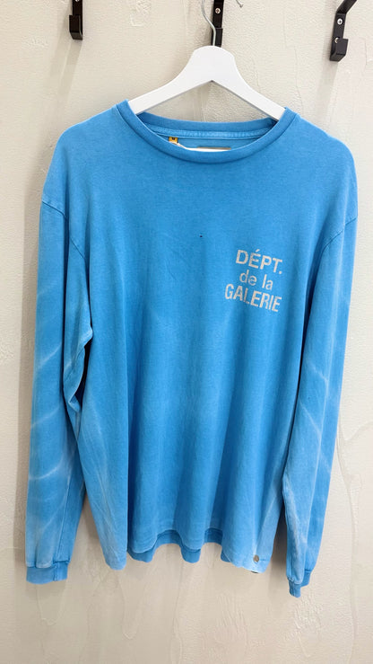 Gallery Dept French Long-Sleeve T-Shirt Cyan
