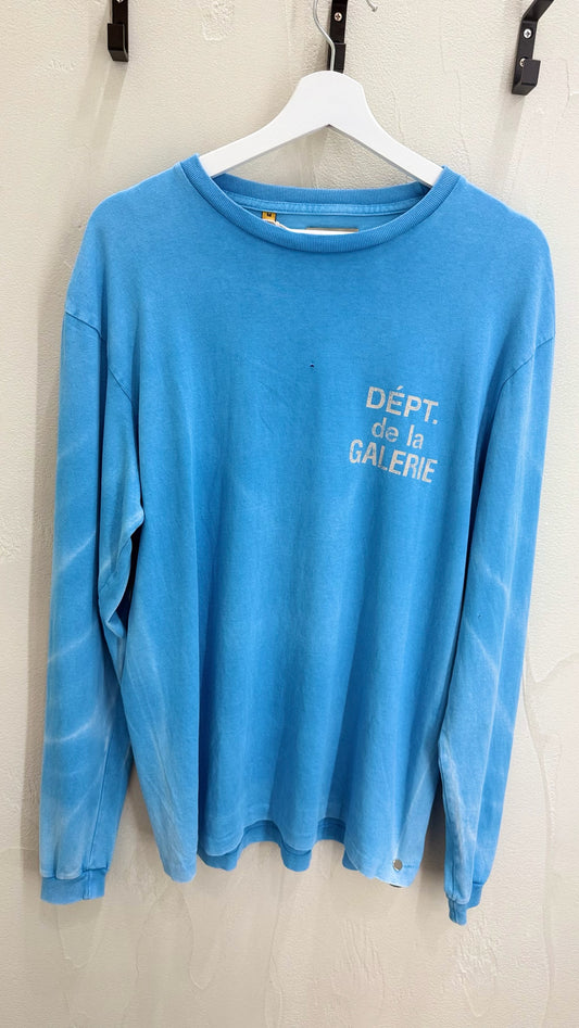 Gallery Dept French Long-Sleeve T-Shirt Cyan
