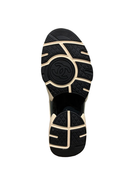 Chanel Knit Suede CC Sneakers