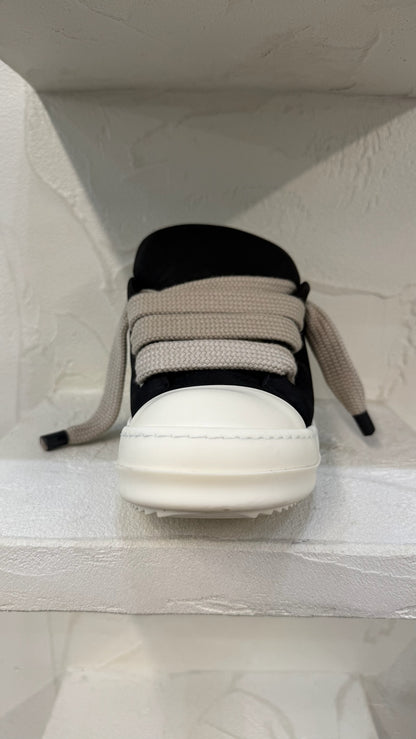 Rick Owens Black Milk Jumbo Lace Sneakers