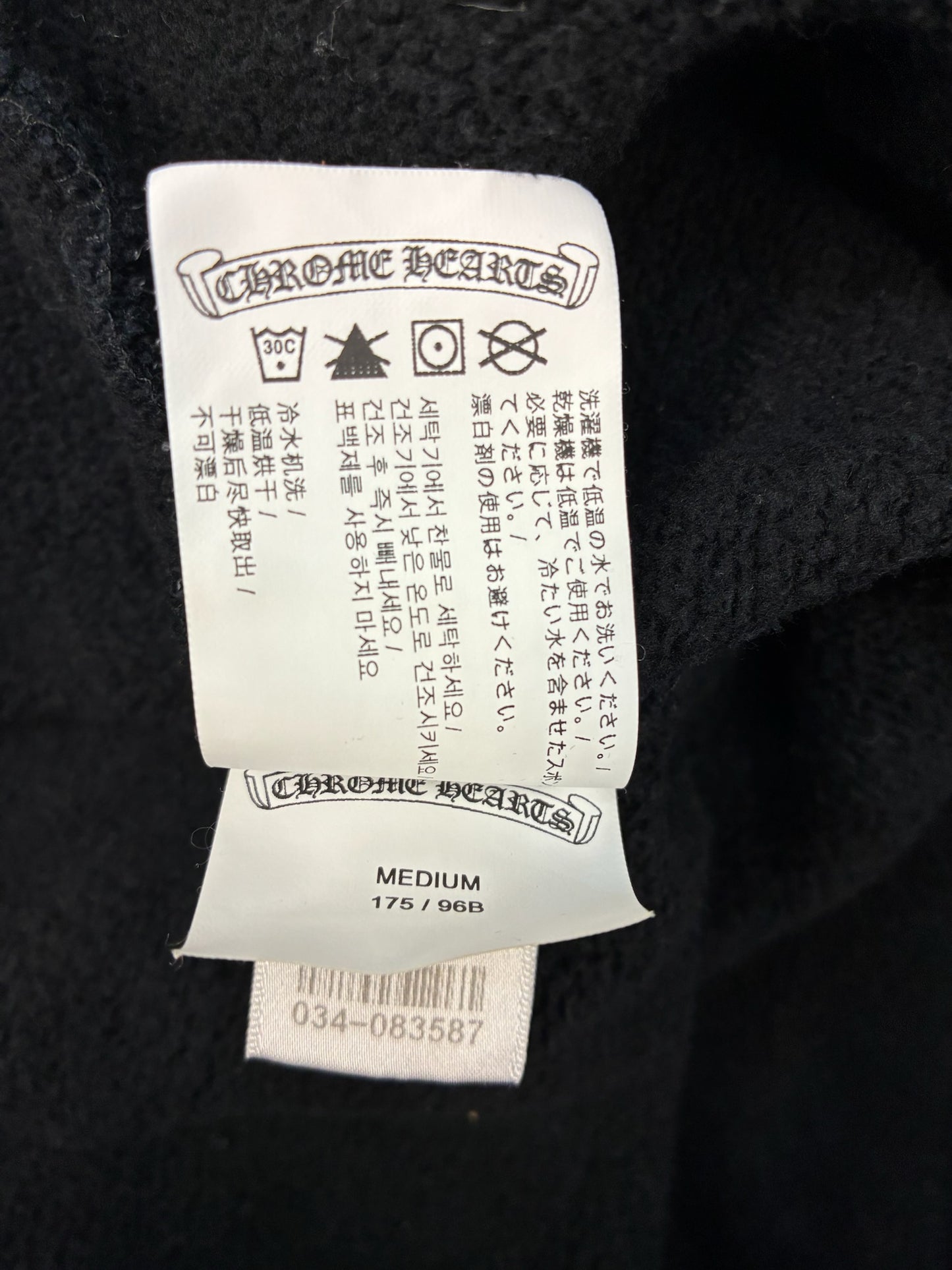Chrome Hearts King Taco Triple Cross Embroidered Pullover Hoodie Black