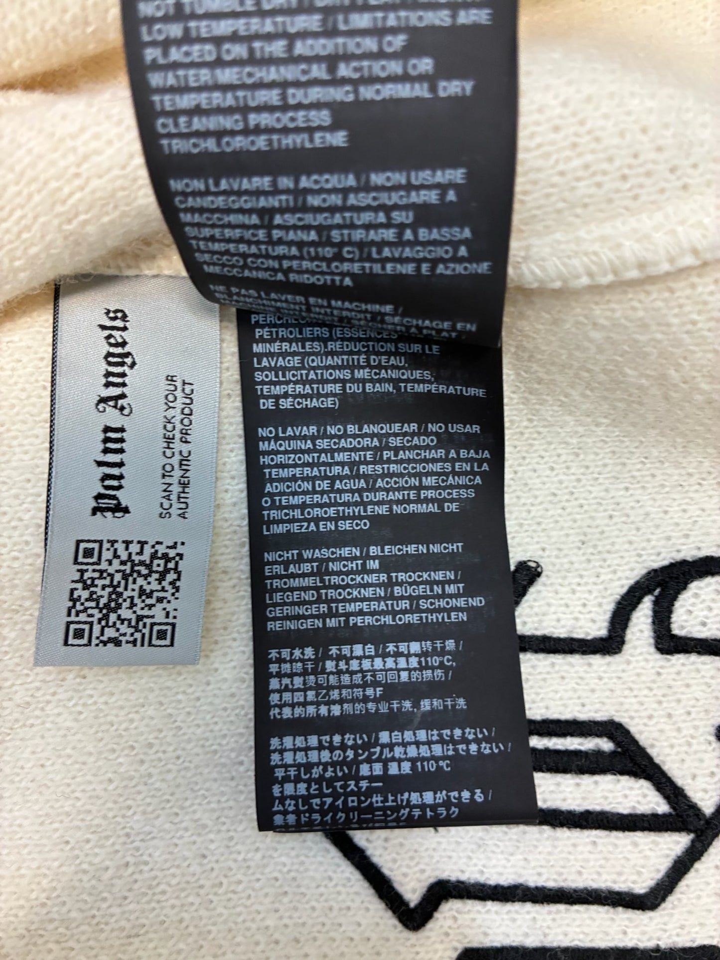 Palm Angels Monogram Knit Zip Up Hoodie