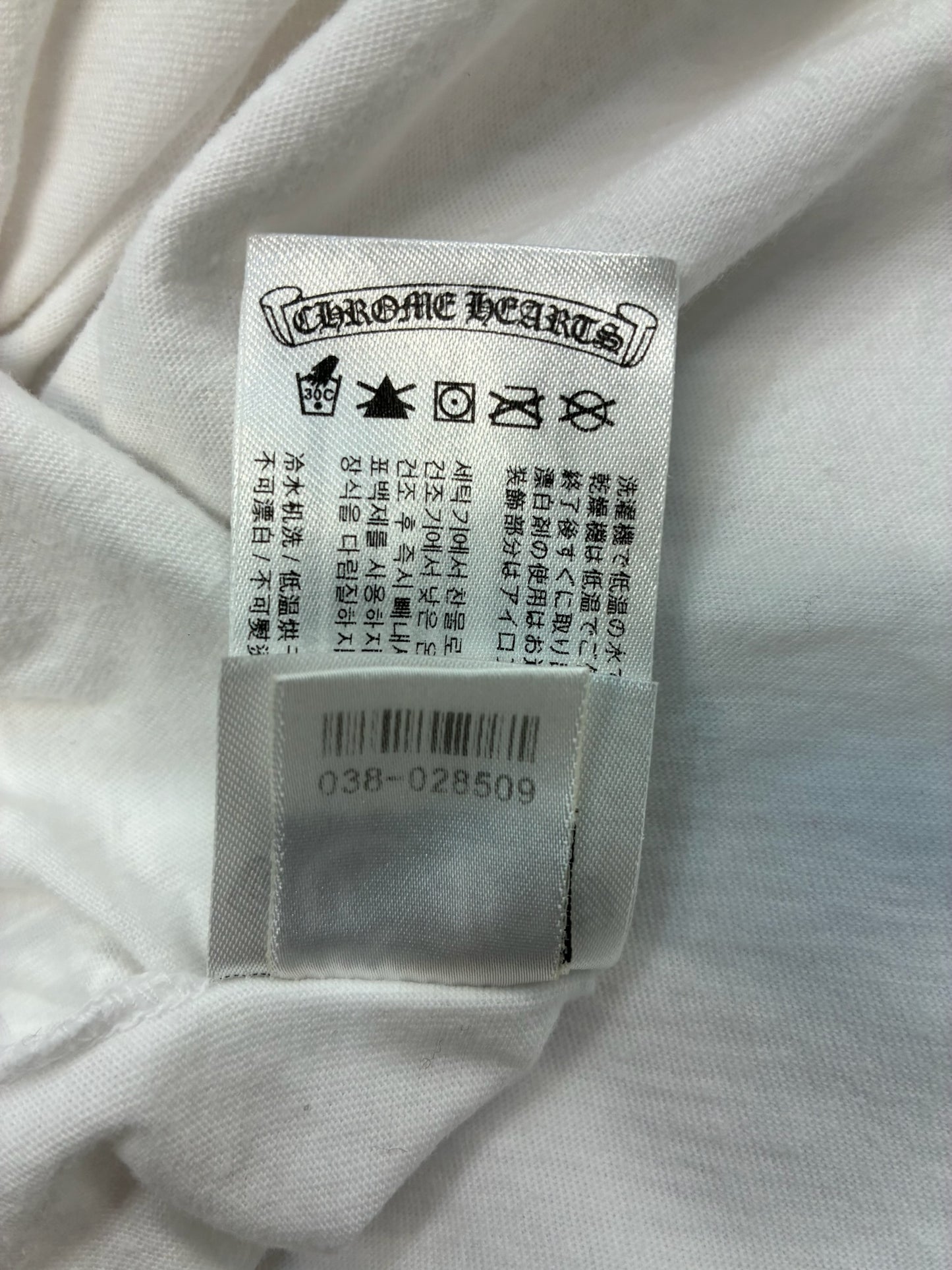 Chrome Hearts Neck Letters Logo T-Shirt