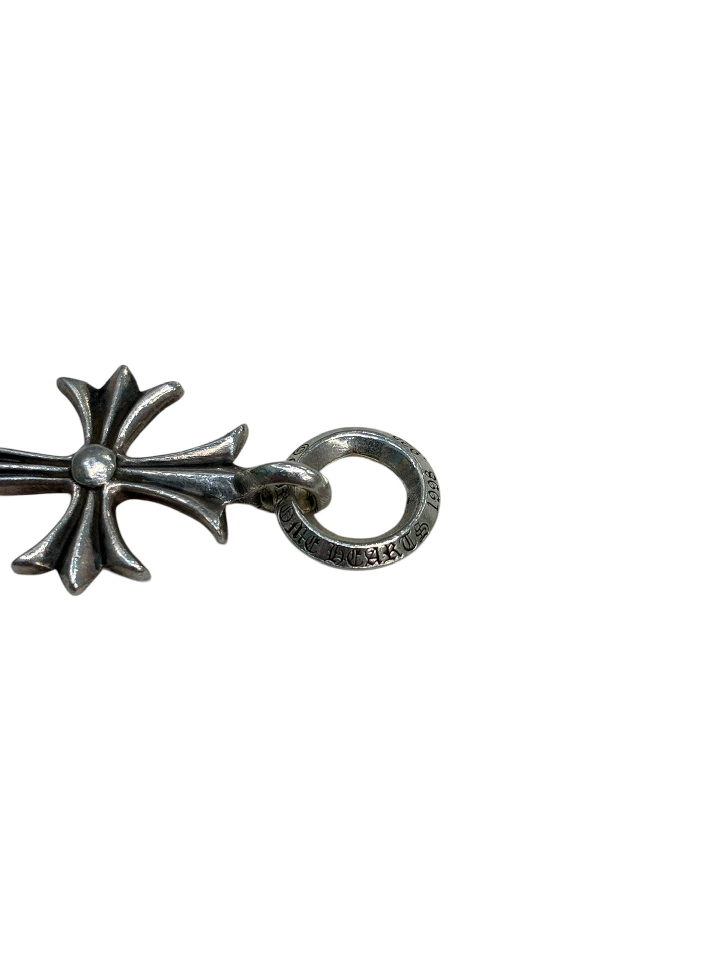 Chrome Hearts Sterling Silver Tiny CH Cross Charm