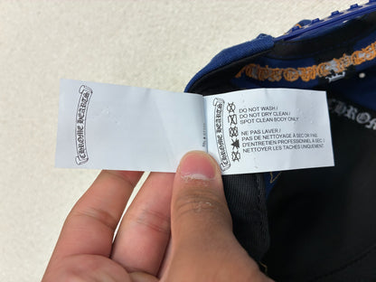 Chrome Hearts CH Cross Patch Trucker Hat Blue/Gold