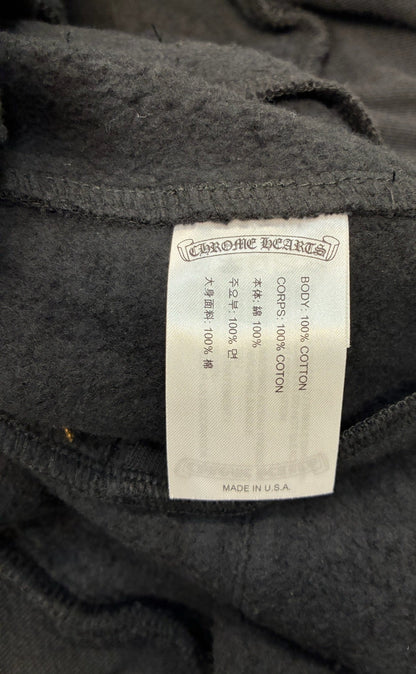 Chrome Hearts Black Sweatpants Blue Logo Print