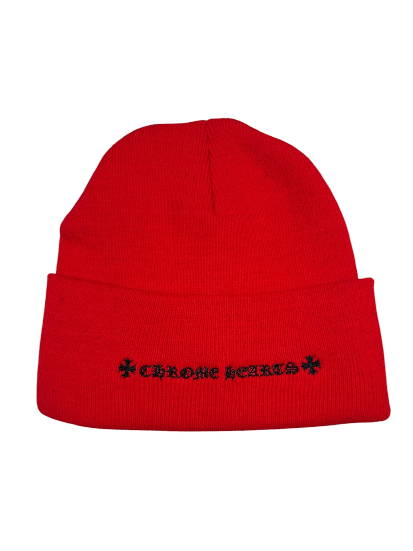 Chrome Hearts x The Rolling Stones Red Beanie