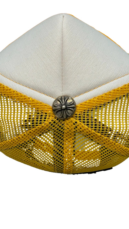 Chrome Hearts Multicolor Cross Trucker Hat Yellow