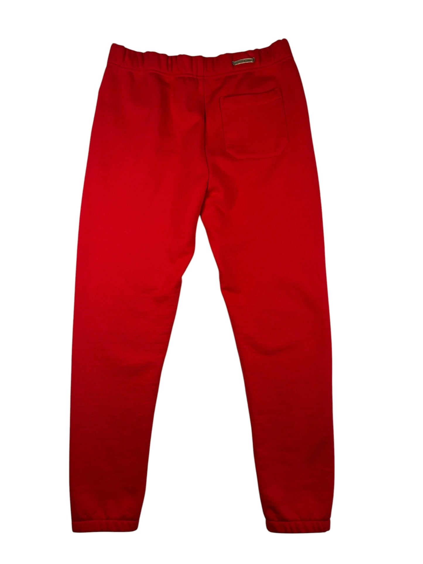 Chrome Hearts  Red & White Triple Cross Embroidered Sweatpants