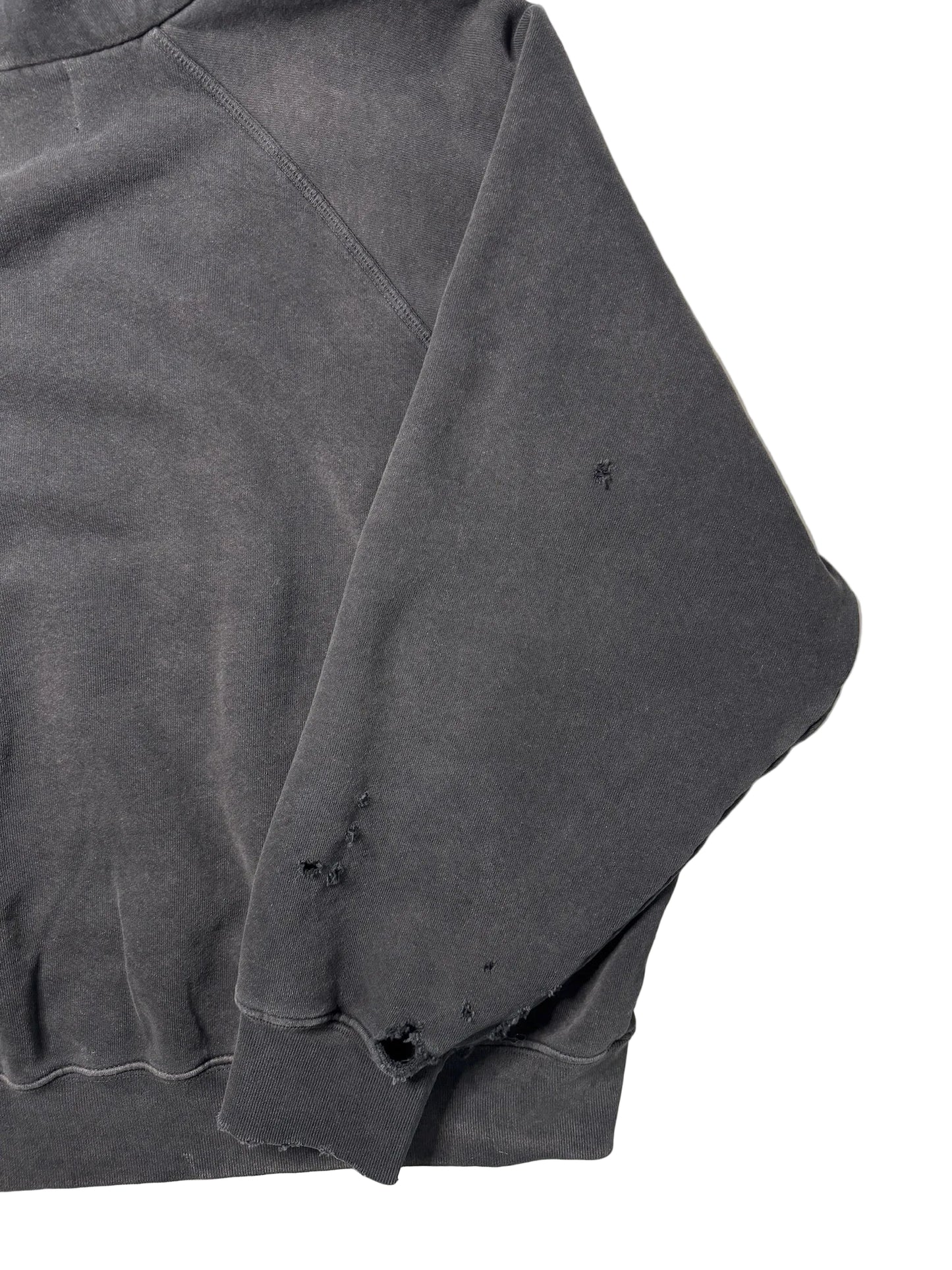 Enfants Riches Déprimés Logo Distressed Cropped Hoodie