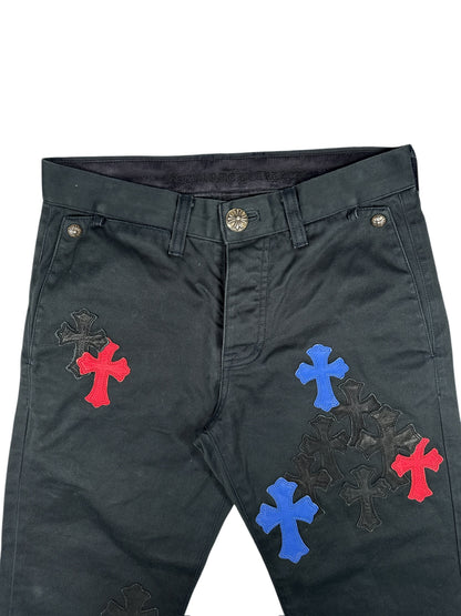 Chrome Hearts Chino Red & Blue Cross Patch