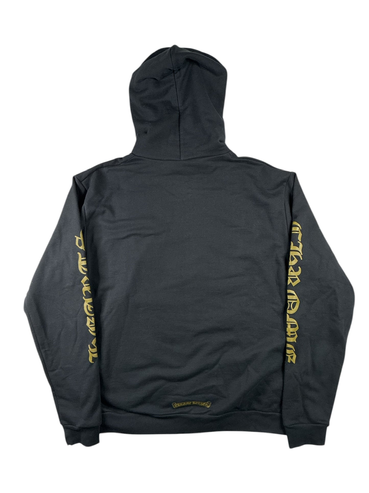Chrome Hearts 1988 Vertical Logo Hoodie Black/Gold
