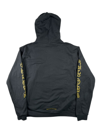 Chrome Hearts 1988 Vertical Logo Hoodie Black/Gold
