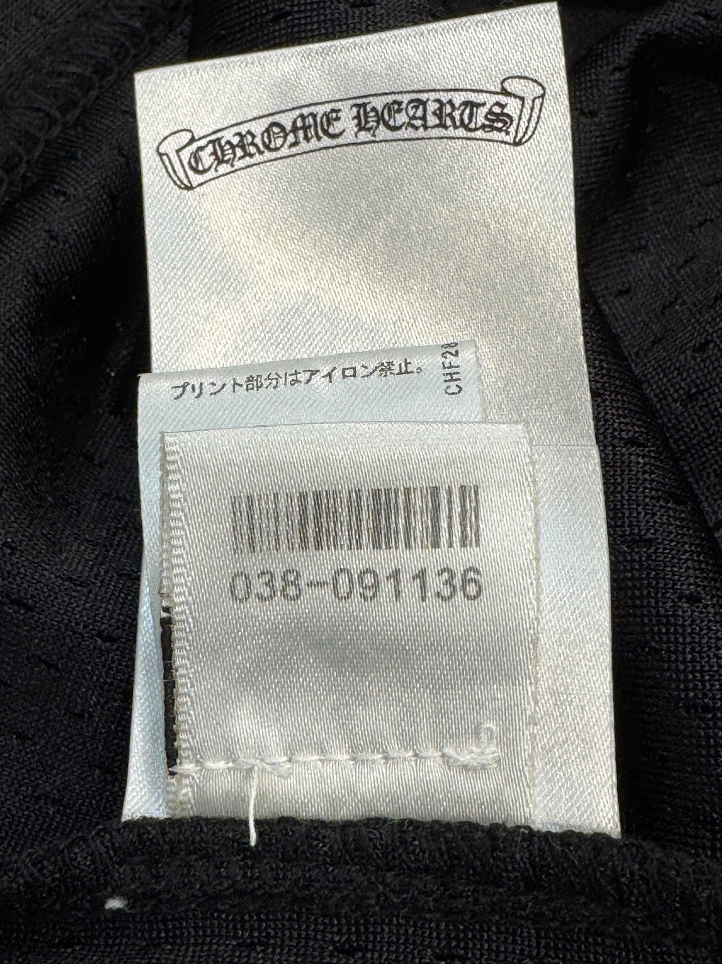 Chrome Hearts Black Mesh Stadium Football Jersey