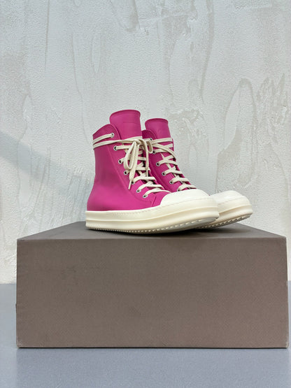 Rick Owens Hot Pink Ramones Sneakers