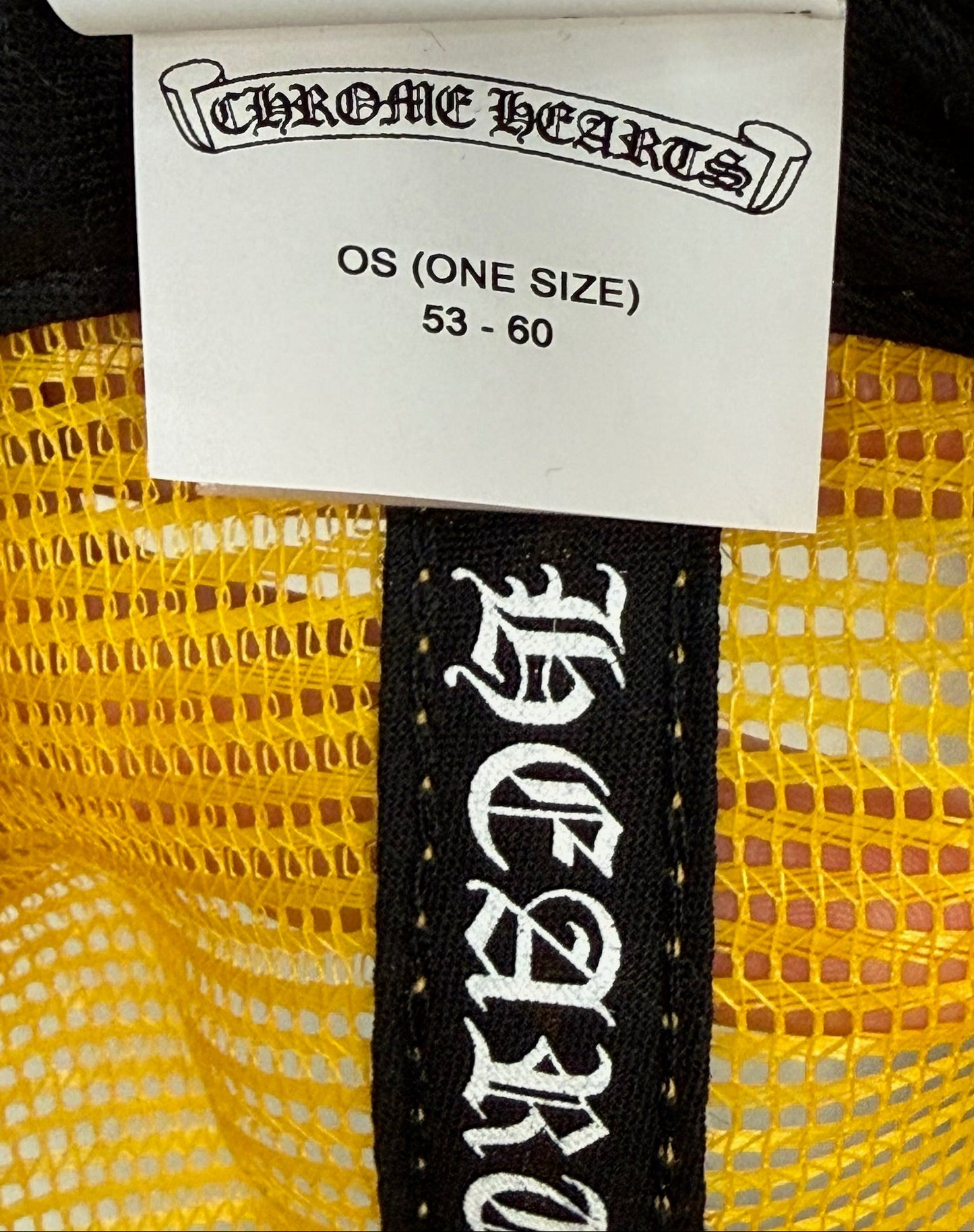Chrome Hearts Multicolor Cross Trucker Hat Yellow
