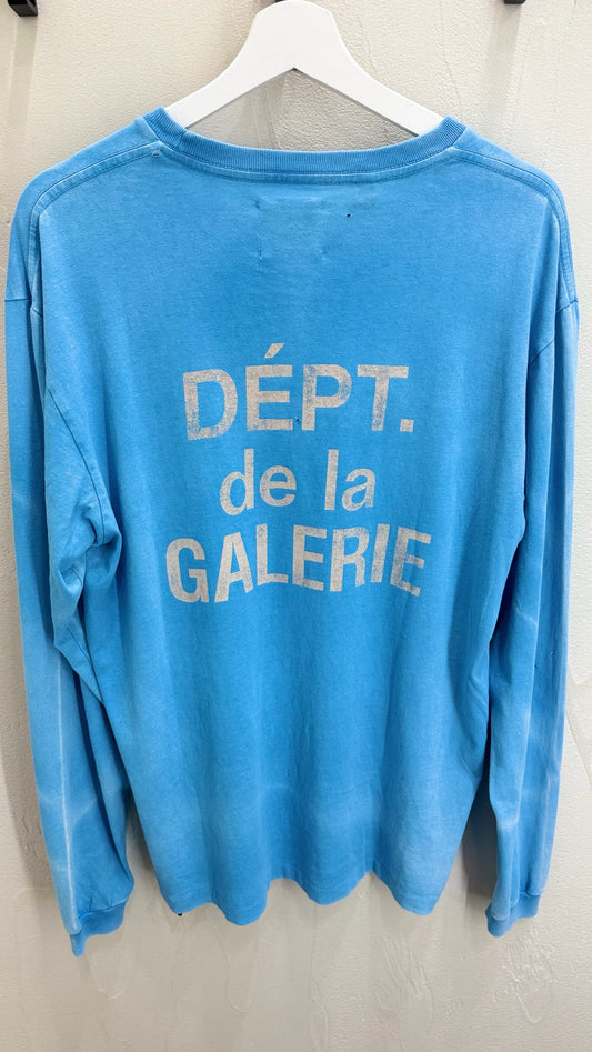 Gallery Dept French Long-Sleeve T-Shirt Cyan
