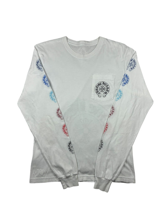 Chrome Hearts Multicolor Horseshoe Long-Sleeve T-Shirt