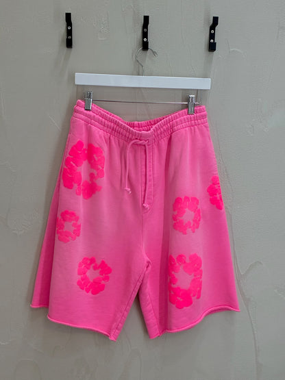 Denim Tears Pink Mono Cotton Shorts