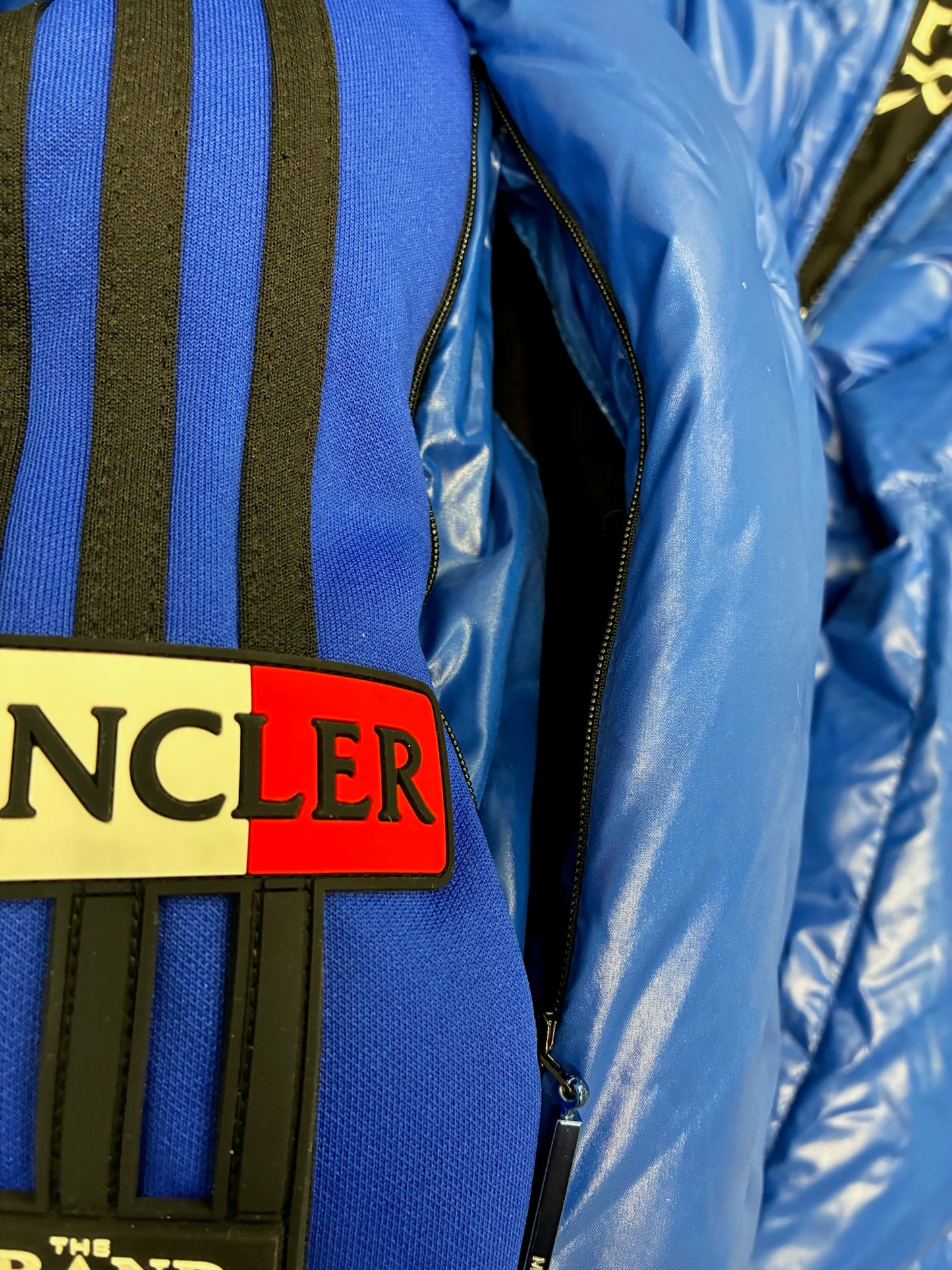 Moncler Genius x Addidas Chambery Hooded Down Jacket 'Blue'