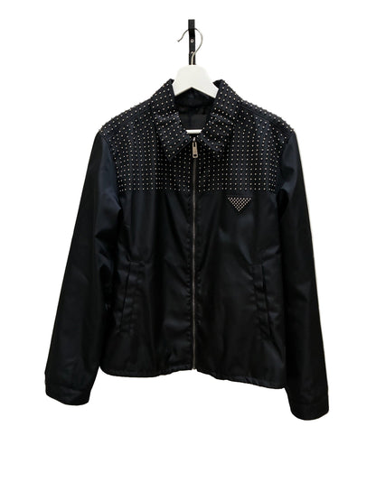 Prada Studded Re-Nylon Blouson Jacket