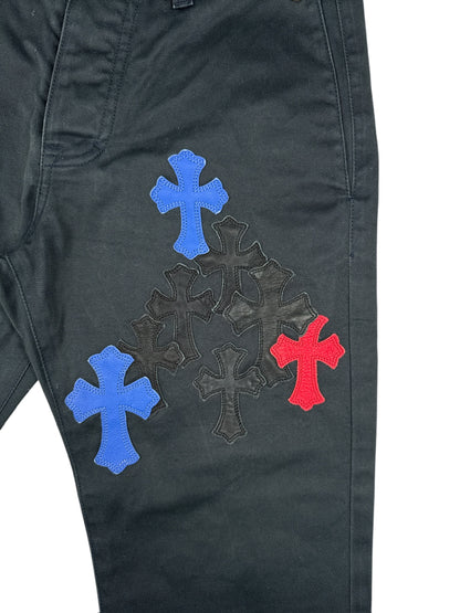Chrome Hearts Chino Red & Blue Cross Patch