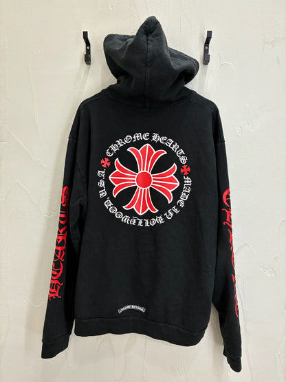 Chrome Hearts Made In Hollywood USA Hoodie Black/Red