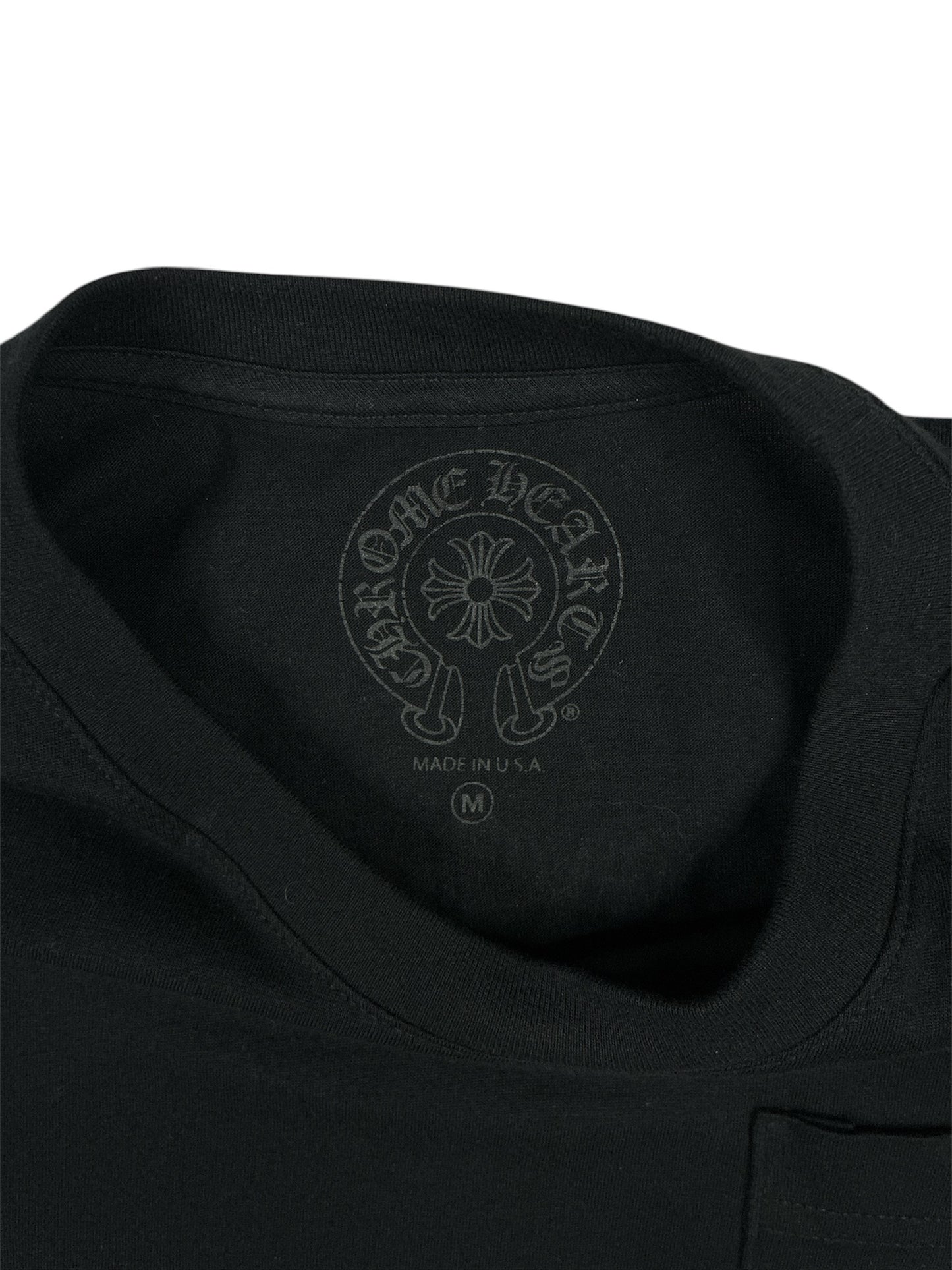 Chrome Hearts Multicolor Floral Long Sleeve Black Tee