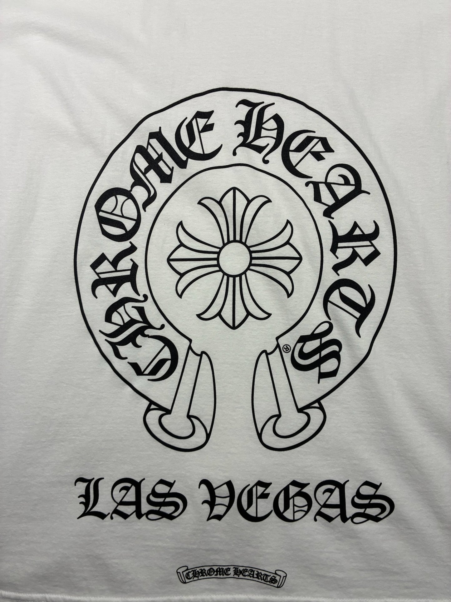 Chrome Hearts Las Vegas Horseshoe White T-Shirt