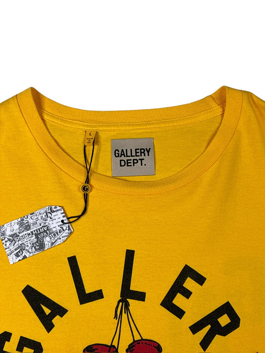 Gallery Dept Boxing Yellow Short Sleeve Shirt