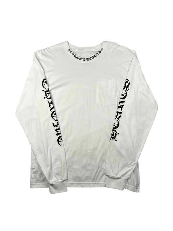 Chrome Hearts Neck Logo Long Sleeve Crewneck