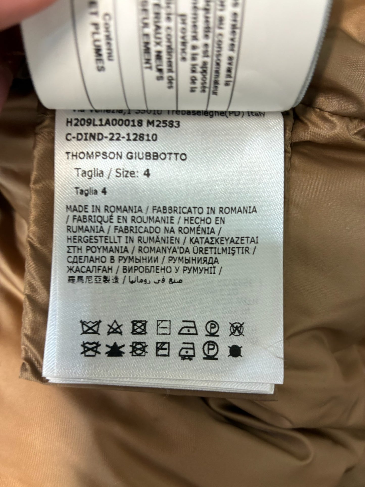 Moncler x Palm Angels Thompson Short Down Jacket Dark Green