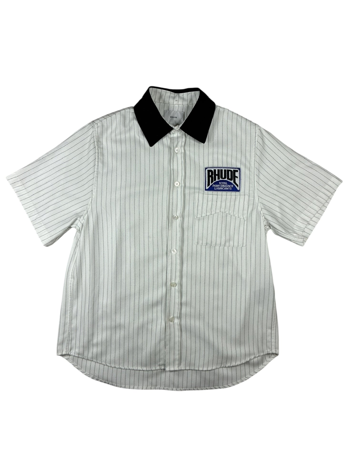 Rhude Twill Stripped Mechanic Shirt