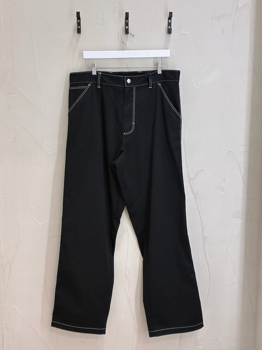 Prada Triangle-Logo Wide-Leg Trousers