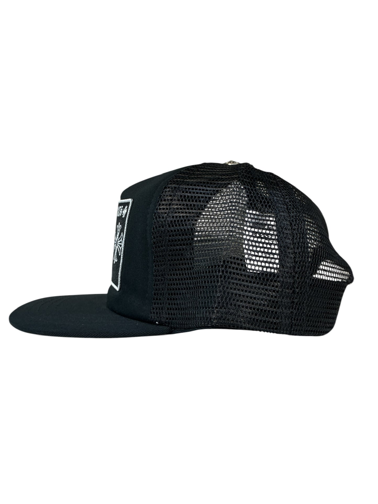Chrome Hearts CH Las Vegas Trucker Hat (Black/White)