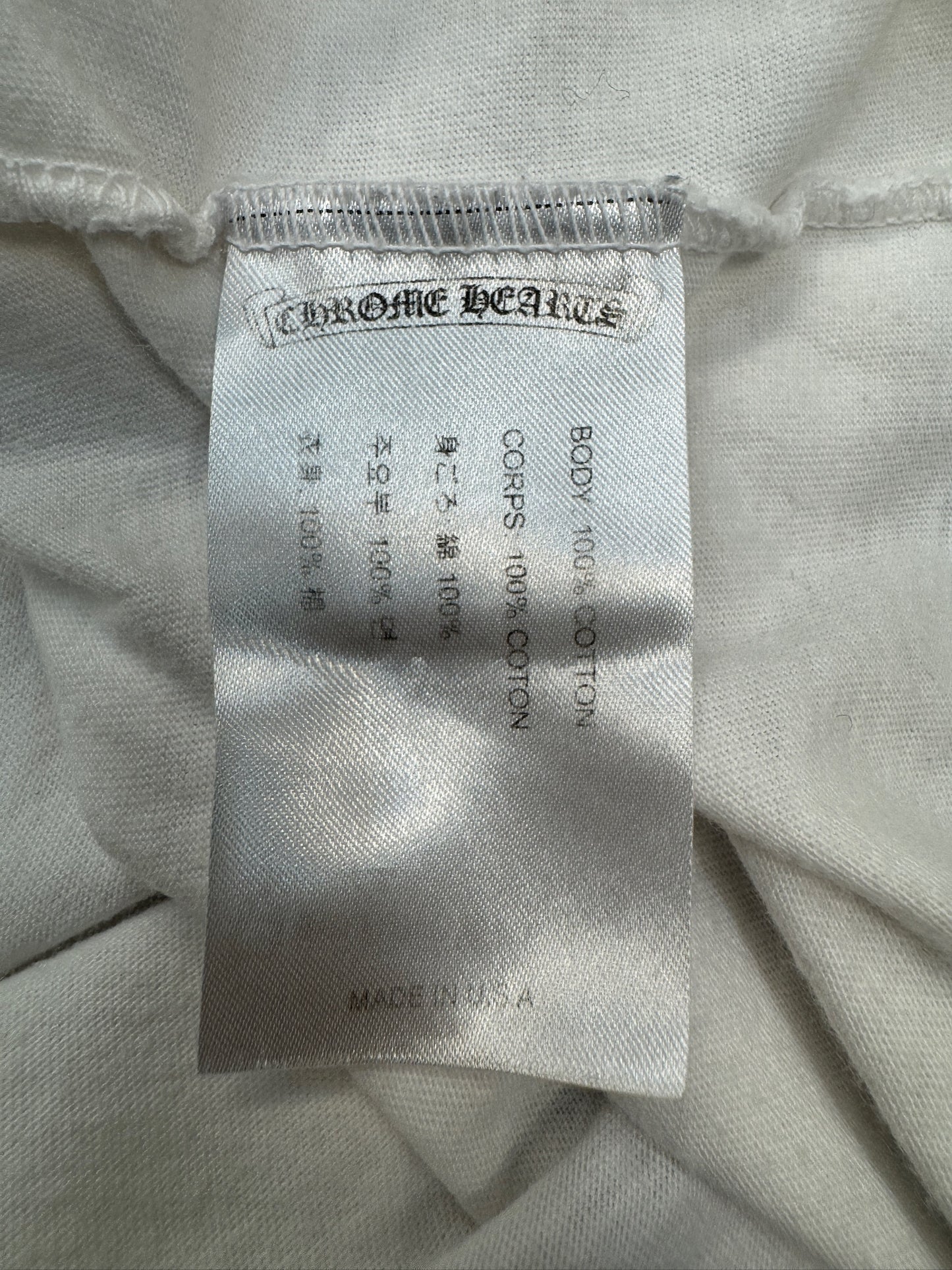 Chrome Hearts Shoulder Logo Pocket Tee USA Edition White