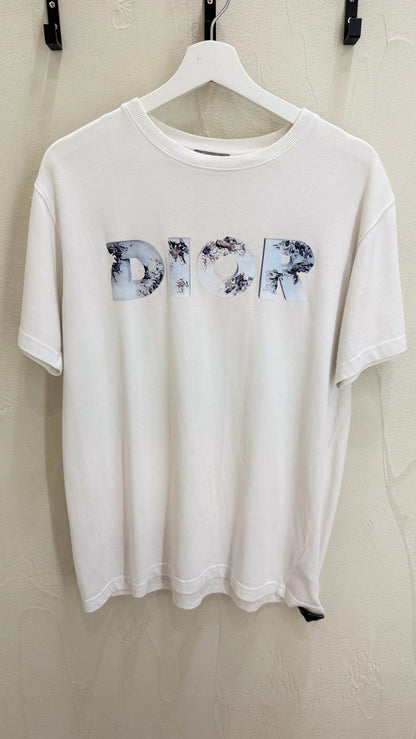 DIOR X Daniel Arsham Graphic Print Short Sleeve Shirt