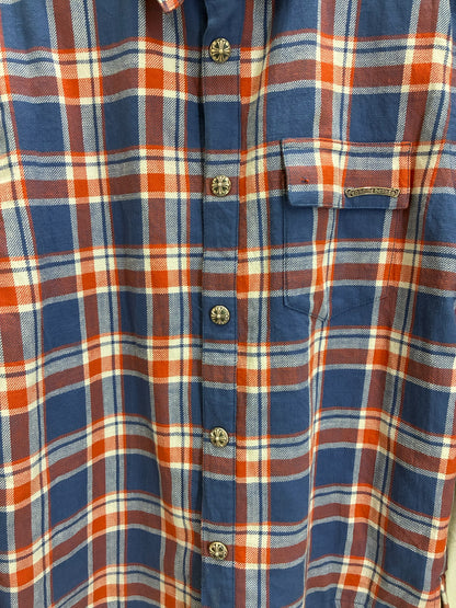 Chrome Hearts Red/Blue Plaided Flannel