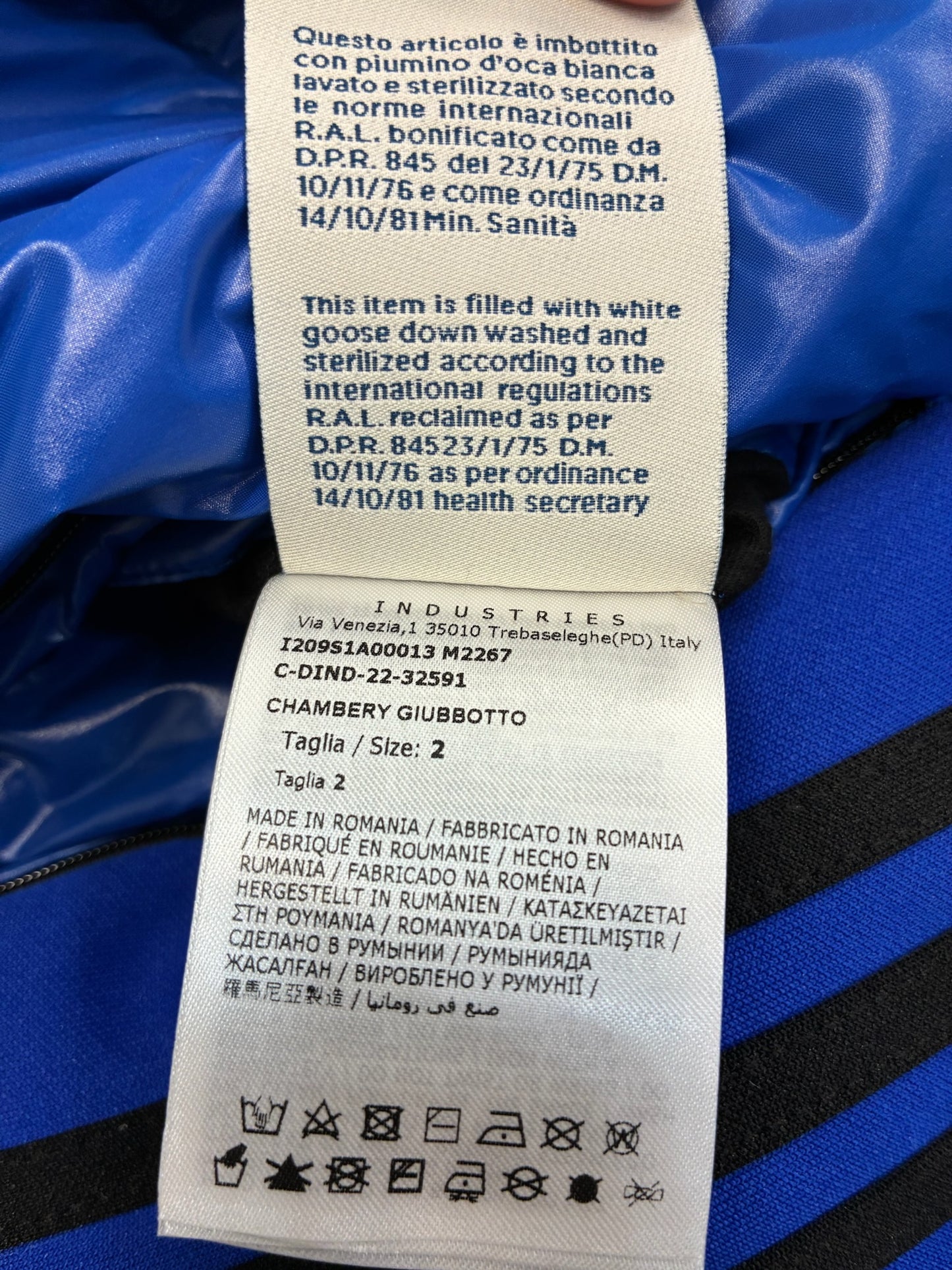 Moncler Genius x Addidas Chambery Hooded Down Jacket 'Blue'