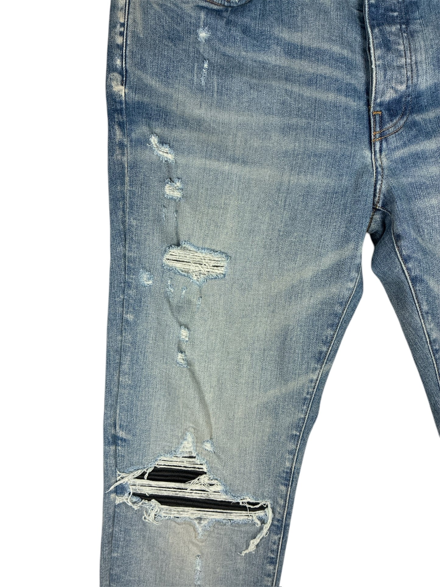 AMIRI MX1 Black Patch Distressed Jean