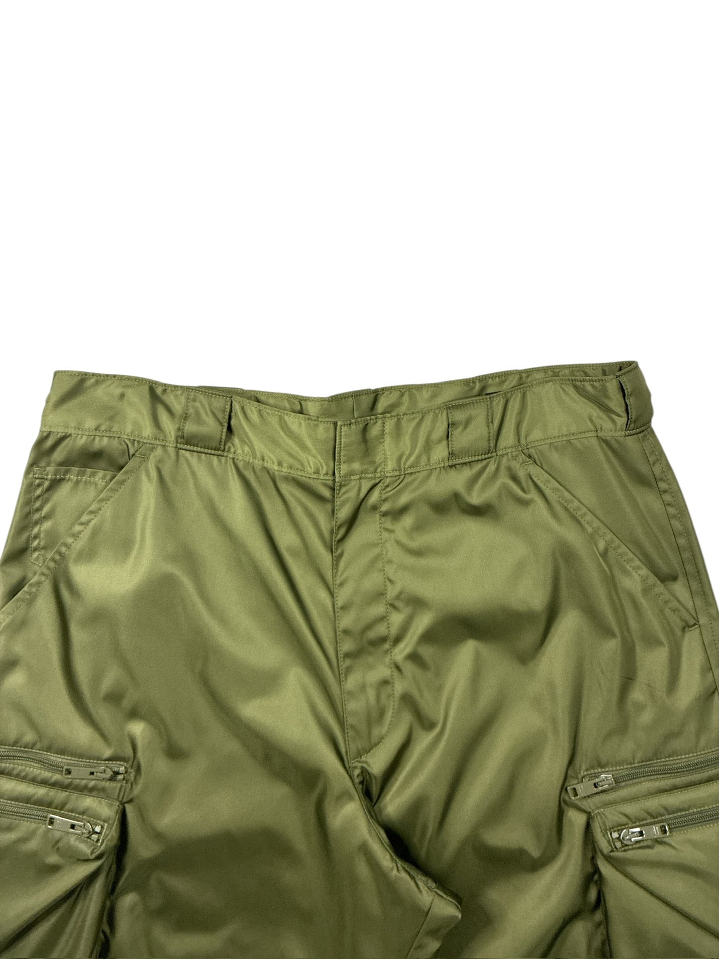 Prada Re-Nylon Cargo Pants Green