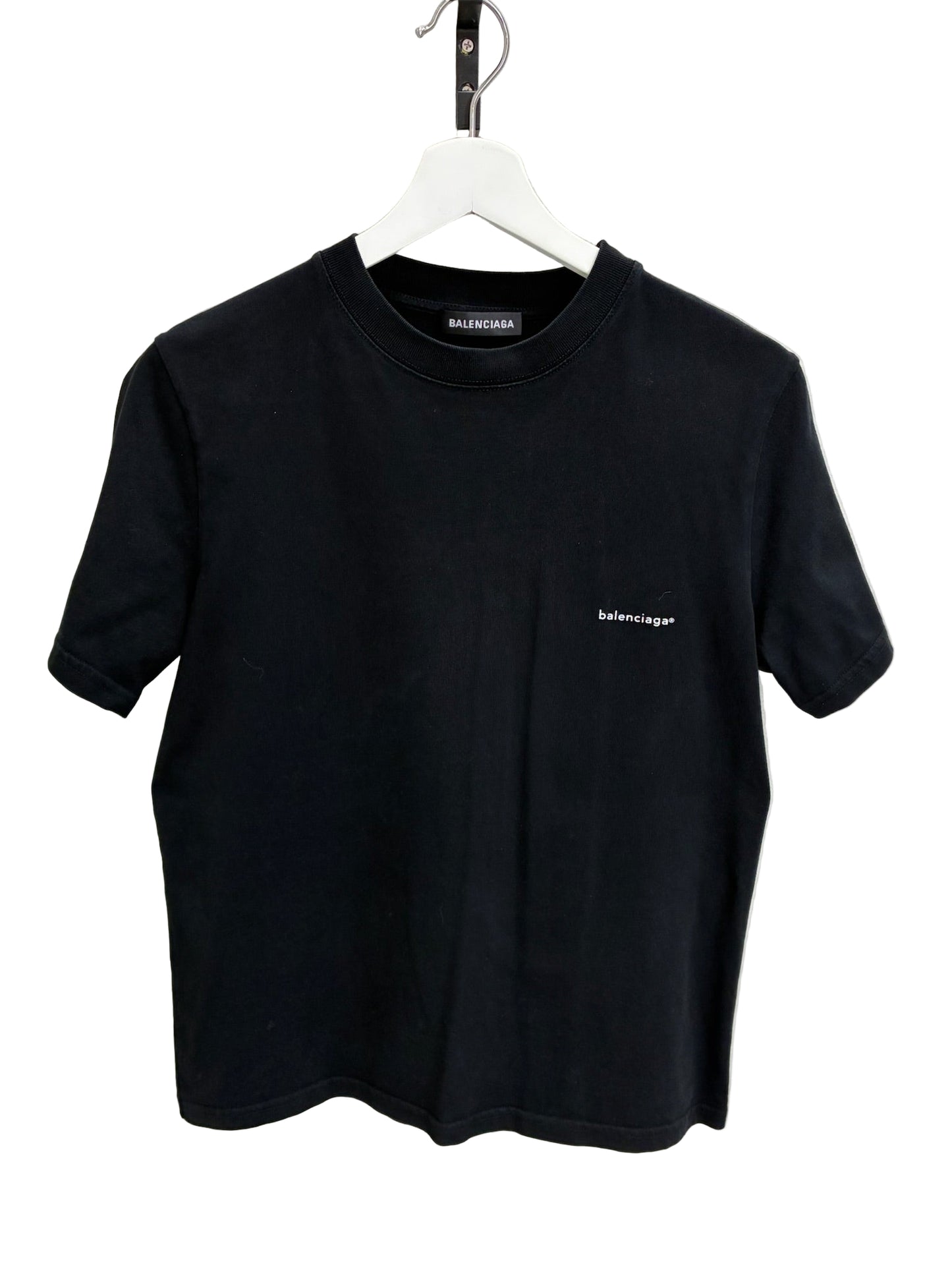 T-shirt à manches courtes Balenciaga noir à logo